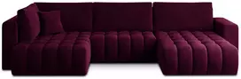 Kampinė sofa Bonito su patalynės dėže, audinys Velvetmat 25