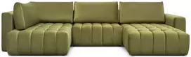 Kampinė sofa Bonito su patalynės dėže, audinys Loco 33
