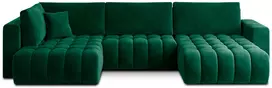 Kampinė sofa Bonito su patalynės dėže, audinys Lukso 35
