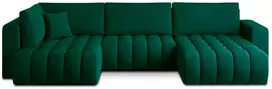 Kampinė sofa Bonito su patalynės dėže, audinys Nube 35