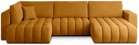 Kampinė sofa Bonito su patalynės dėže, audinys Nube 45