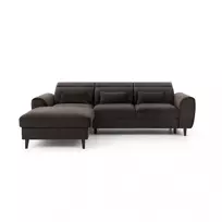 Kampinė sofa Foble su patalynės dėže, audinys Velvetmat 22