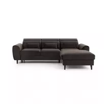 Kampinė sofa Foble su patalynės dėže, audinys Velvetmat 22