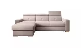 Kampinė sofa Fresia su patalynės dėže, audinys Sola 18