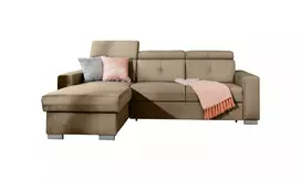 Kampinė sofa Fresia su patalynės dėže, audinys Nube 20