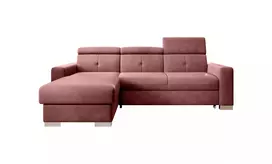 Kampinė sofa Fresia su patalynės dėže, audinys Lukso 24