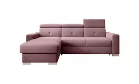 Kampinė sofa Fresia su patalynės dėže, audinys Velvetmat 24