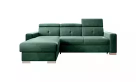 Kampinė sofa Fresia su patalynės dėže, audinys Lukso 35