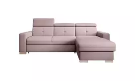 Kampinė sofa Fresia su patalynės dėže, audinys Gojo 101