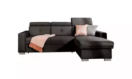 Kampinė sofa Fresia su patalynės dėže, audinys Nube 22