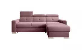 Kampinė sofa Fresia su patalynės dėže, audinys Velvetmat 24