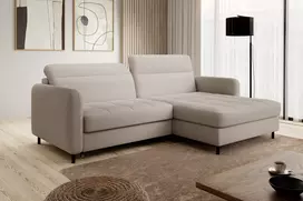 Kampinė sofa Gomsi su patalynės dėže, audinys Royal 18