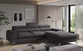 Kampinė sofa Grayson su patalynės dėže, audinys Leve 6