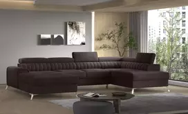 Kampinė sofa Lacante su patalynės dėže, audinys Velvetmat 22