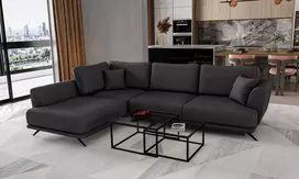 Kampinė sofa Larde su patalynės dėže, audinys Vero 5