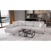 Kampinė sofa Larde su patalynės dėže, audinys Softis 17