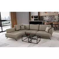 Kampinė sofa Larde su patalynės dėže, audinys Leve 18