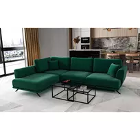 Kampinė sofa Larde su patalynės dėže, audinys Lukso 35