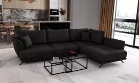 Kampinė sofa Larde su patalynės dėže, audinys Velvetmat 10