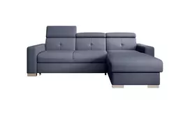 Kampinė sofa Fresia su patalynės dėže, audinys Poco 40
