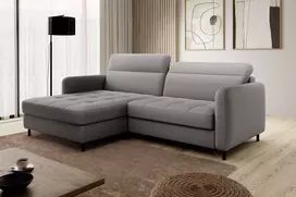 Kampinė sofa Gomsi su patalynės dėže, audinys Manhattan 03