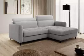 Kampinė sofa Gomsi su patalynės dėže, audinys Raquel 03