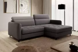 Kampinė sofa Gomsi su patalynės dėže, audinys Manhattan 06