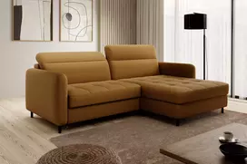 Kampinė sofa Gomsi su patalynės dėže, audinys Manhattan 45