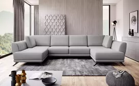 Kampinė sofa Larco su patalynės dėže, audinys Gojo 4