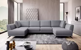 Kampinė sofa Larco su patalynės dėže, audinys Poco 4