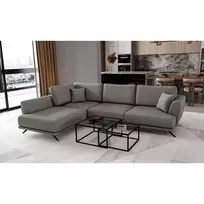 Kampinė sofa Larde su patalynės dėže, audinys Flores 4