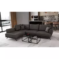 Kampinė sofa Larde su patalynės dėže, audinys Flores 5
