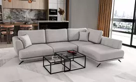 Kampinė sofa Larde su patalynės dėže, audinys Borneo 4
