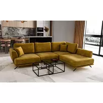 Kampinė sofa Larde su patalynės dėže, audinys Nube 45