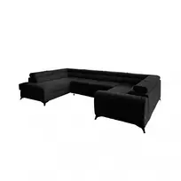 Kampinė sofa Louis su patalynės dėže, audinys Flores 10
