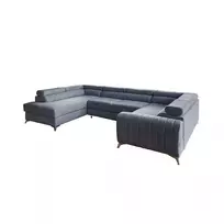 Kampinė sofa Louis su patalynės dėže, audinys Gojo 40