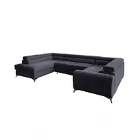 Kampinė sofa Louis su patalynės dėže, audinys Poco 40