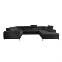 Kampinė sofa Louis su patalynės dėže, audinys Velvetmat 6