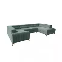 Kampinė sofa Louis su patalynės dėže, audinys Poco 100