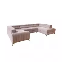 Kampinė sofa Louis su patalynės dėže, audinys Gojo 101
