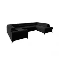 Kampinė sofa Louis su patalynės dėže, audinys Flores 10