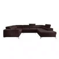 Kampinė sofa Louis su patalynės dėže, audinys Nube 22