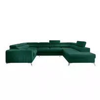 Kampinė sofa Louis su patalynės dėže, audinys Nube 35