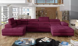 Kampinė sofa Rodrigo su patalynės dėže, audinys Mat Velvet 68