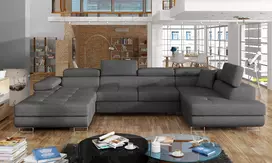 Kampinė sofa Rodrigo su patalynės dėže, audinys Inari 96
