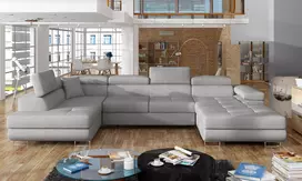 Kampinė sofa Rodrigo su patalynės dėže, audinys Cover 83