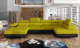 Kampinė sofa Rodrigo su patalynės dėže, audinys Omega 68, Soft 11