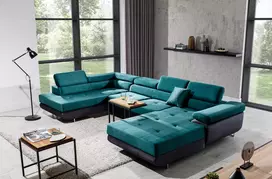 Kampinė sofa Rodrigo su patalynės dėže, audinys Monolith 37, Monolith 97
