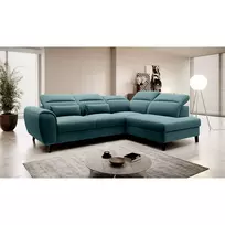 Kampinė sofa Noble su patalynės dėže, audinys Velvetmat 38