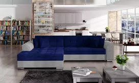 Kampinė sofa Sorento, audinys Kronos 09, Paros 05